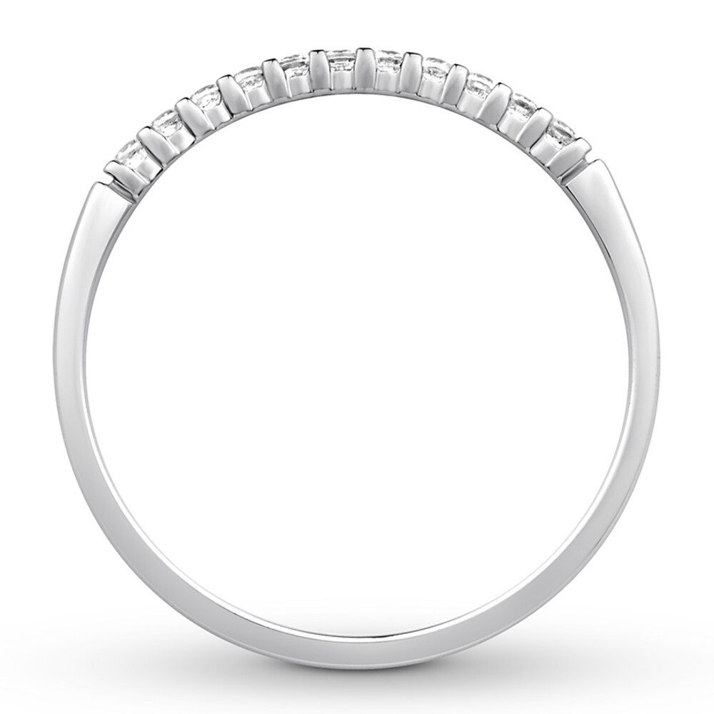 Diamond Anniversary Band 1/10 ct tw Round-cut 10K White Gold 8q85wfC9