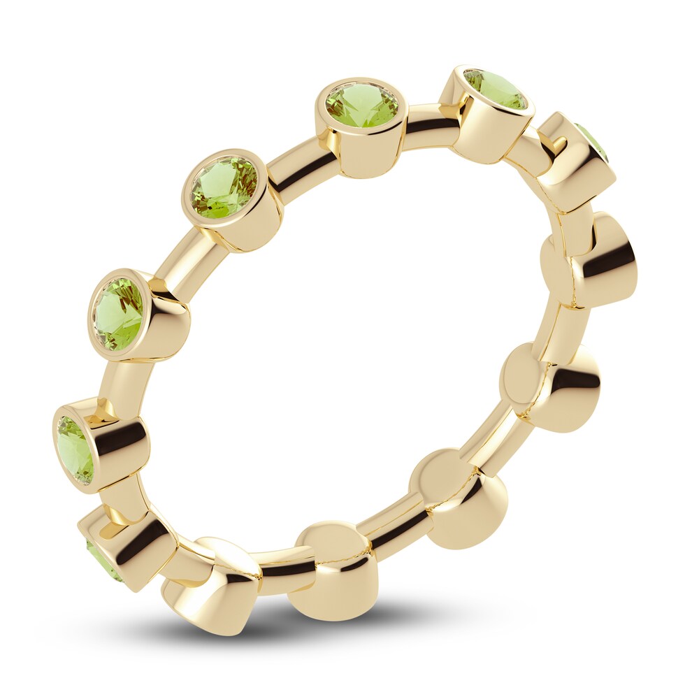 Juliette Maison Natural Peridot Ring 10K Yellow Gold 9h0msLfT