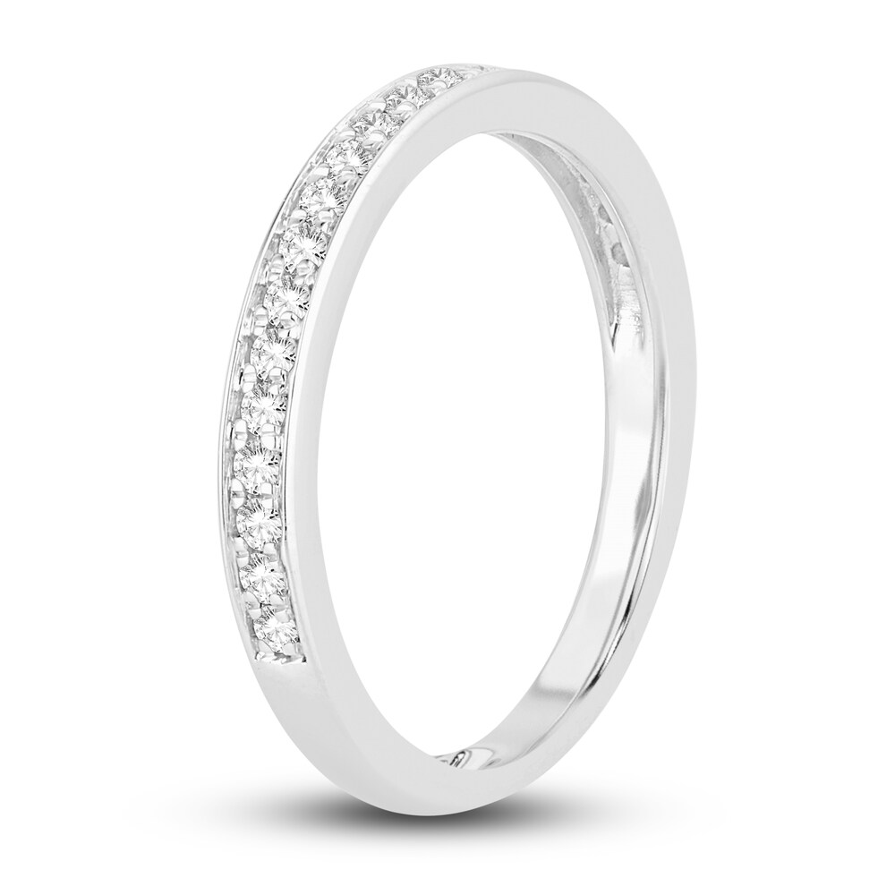 Diamond Wedding Band 1/5 ct tw Round 14K White Gold 9iVV9HuI