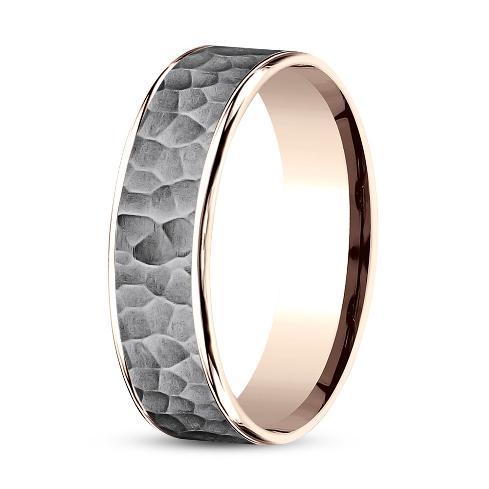 Wedding Band Tantalum/14K Rose Gold 9l0oQMLk