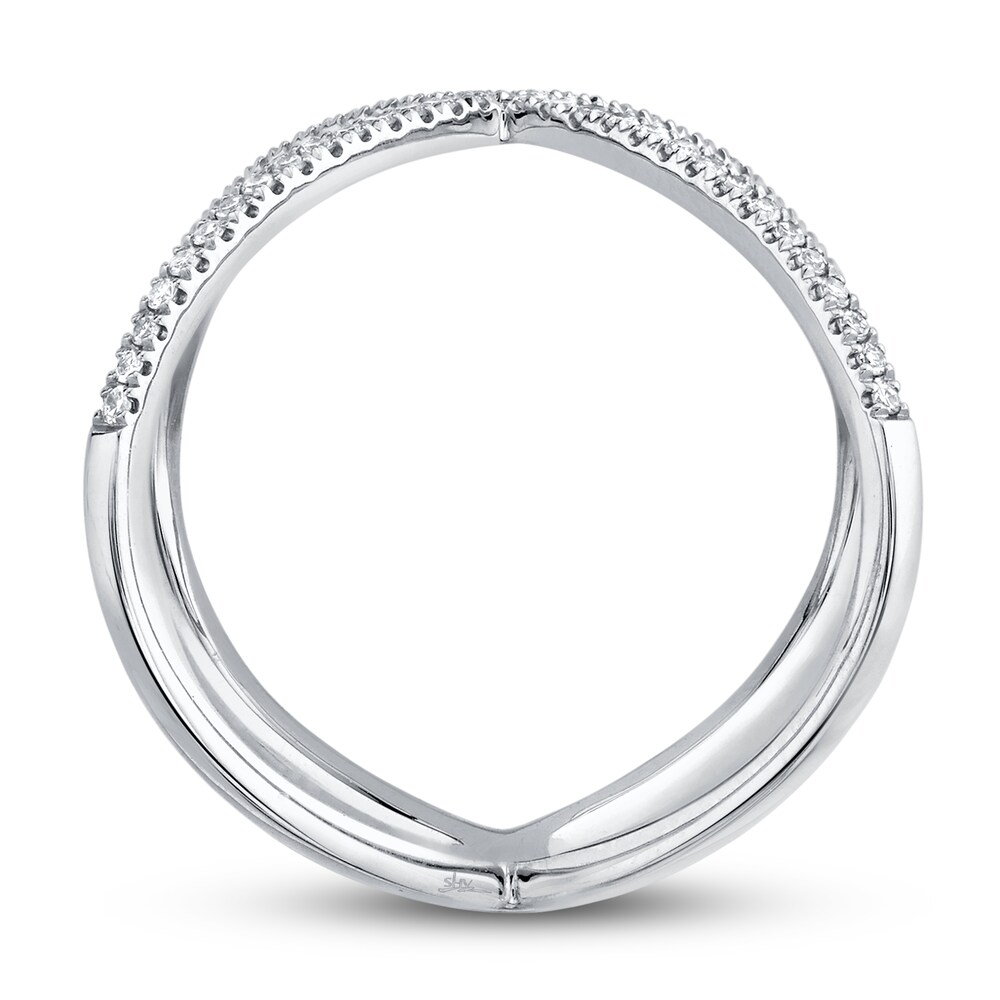 Shy Creation Diamond Ring 1/8 ct tw Round 14K White Gold SC22003512 9pyDzVVI