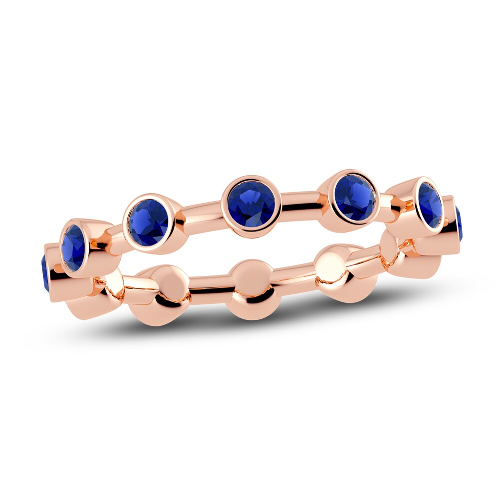 Juliette Maison Natural Blue Sapphire Ring 10K Rose Gold 9rouSHPM