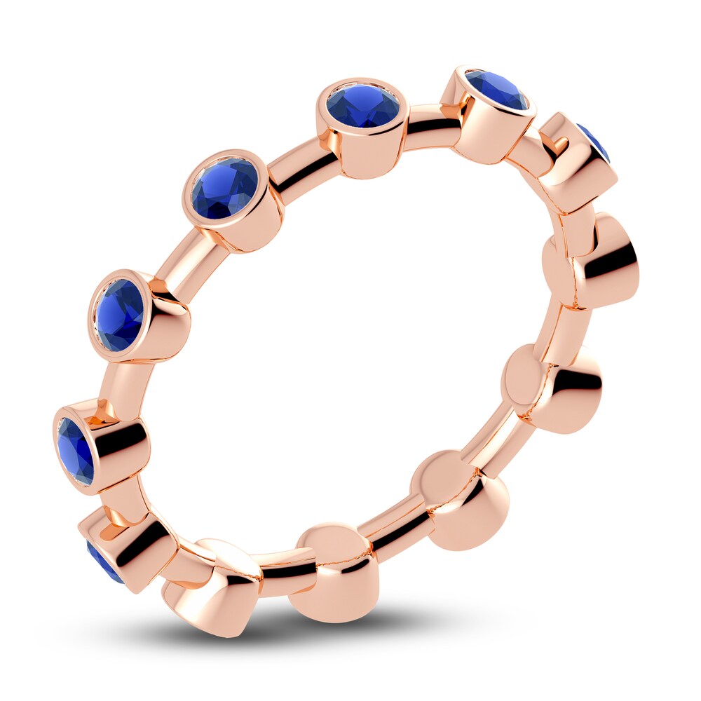 Juliette Maison Natural Blue Sapphire Ring 10K Rose Gold 9rouSHPM