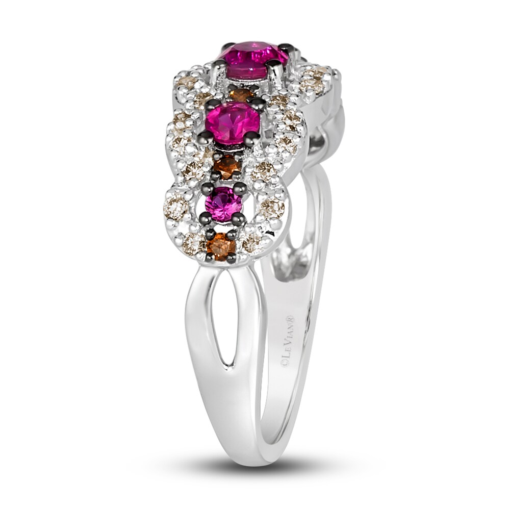 Le Vian Natural Ruby Ring 1/3 ct tw Diamonds 14K Vanilla Gold AACJfNPd