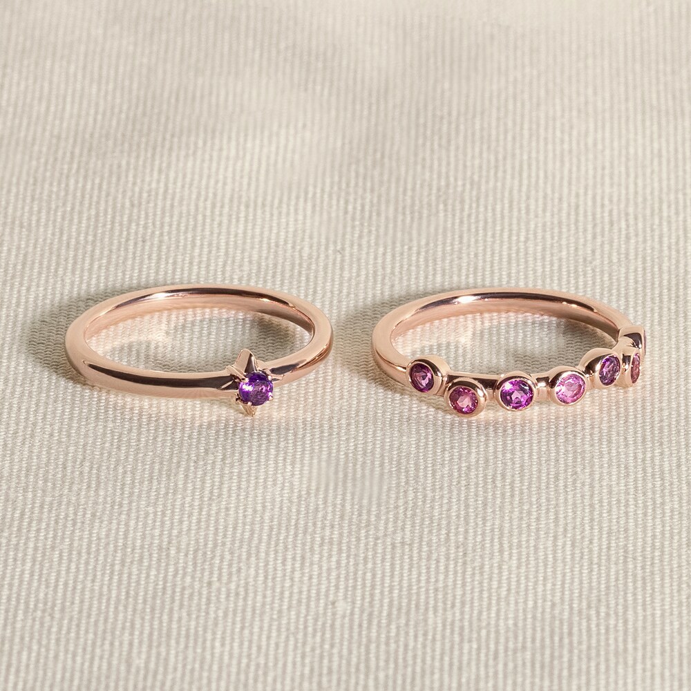 Juliette Maison Natural Peridot & Natural Amethyst Ring 10K Rose Gold AJuh7I1Y