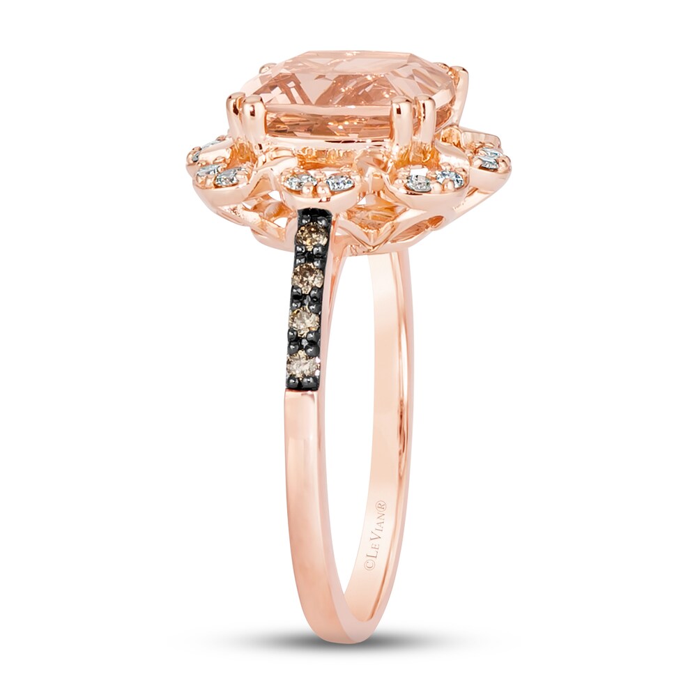 Le Vian Natural Morganite Ring 1/4 ct tw Diamonds 14K Strawberry Gold AcxGN2lq