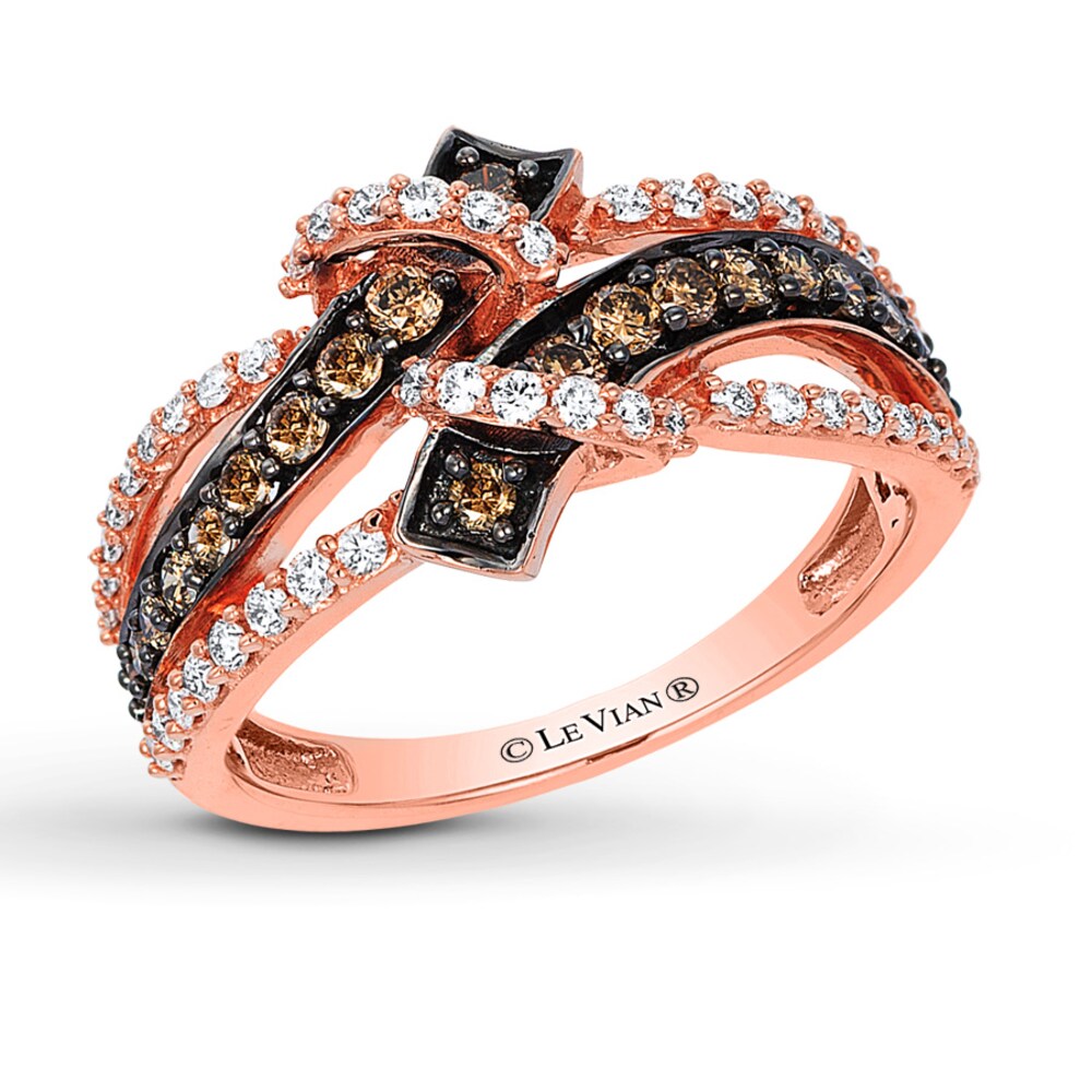 Le Vian Chocolate Diamonds 3/4 ct tw Ring 14K Strawberry Gold AwJZlQCZ