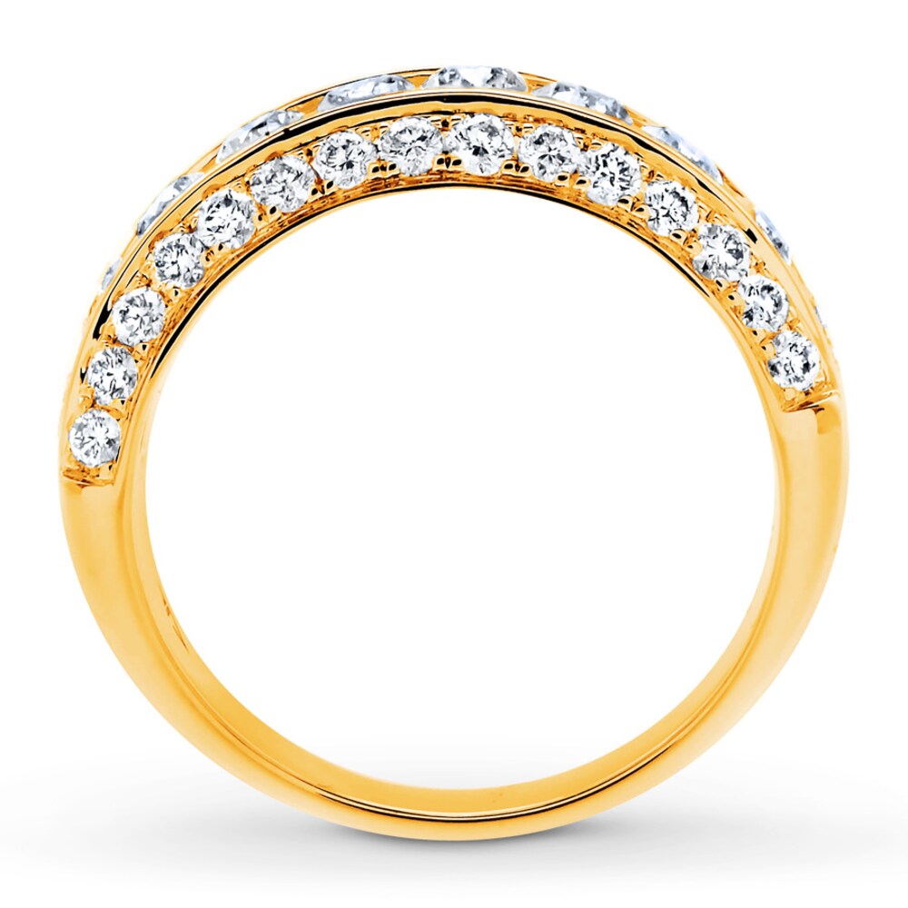 Diamond Anniversary Band 2 ct tw Round-cut 14K Yellow Gold B2nI3iT6