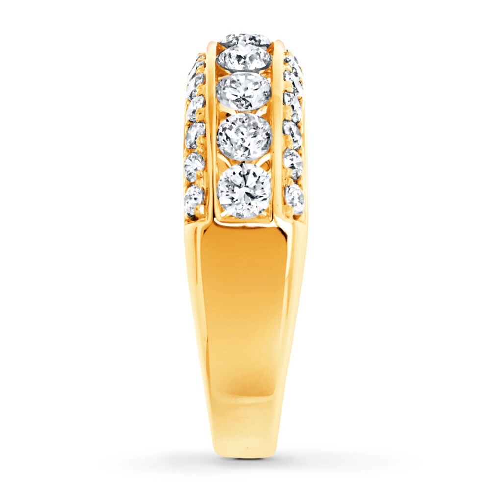 Diamond Anniversary Band 2 ct tw Round-cut 14K Yellow Gold B2nI3iT6