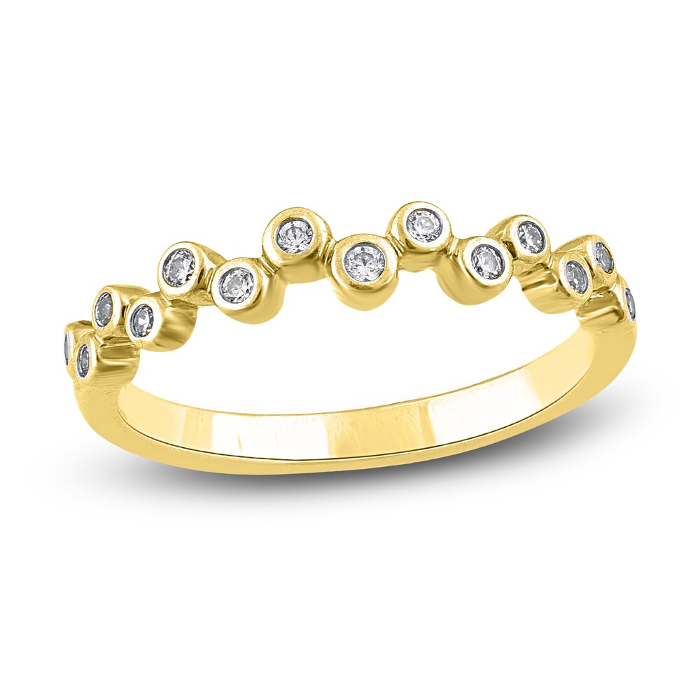 Diamond Stackable Anniversary Band 1/8 ct tw Round 14K Yellow Gold BTMF5boV [BTMF5boV]