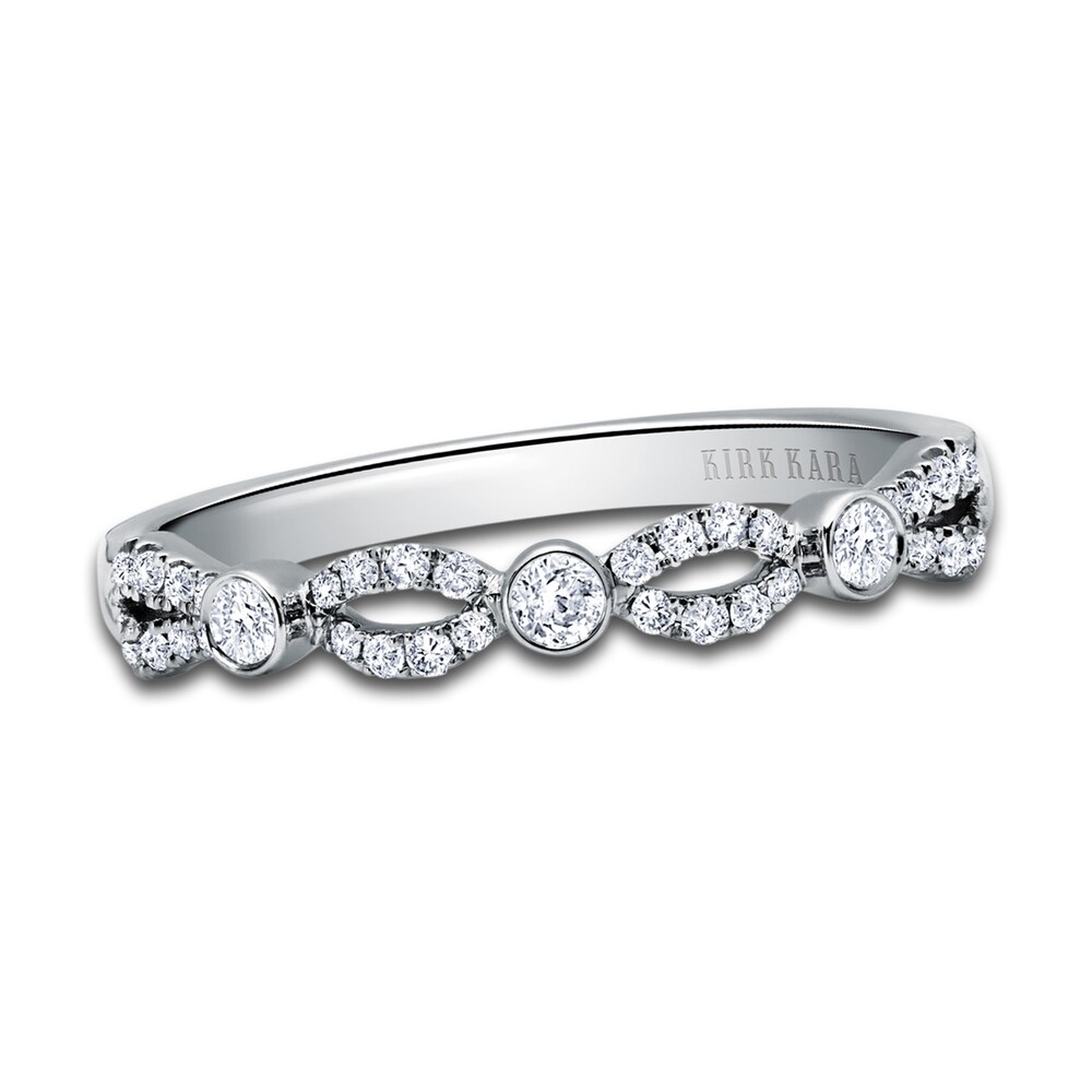 Kirk Kara Diamond Twist Wedding Band 1/5 ct tw Round Platinum BXcp0hye