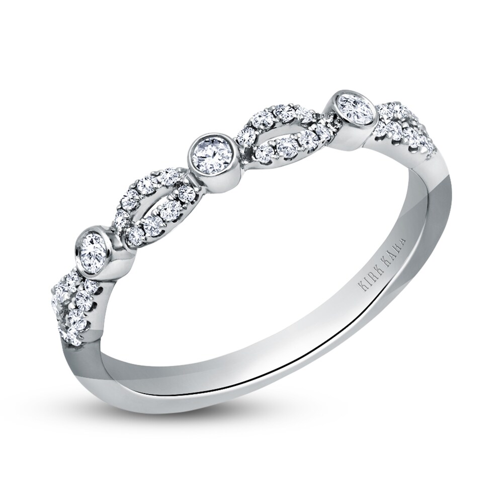 Kirk Kara Diamond Twist Wedding Band 1/5 ct tw Round Platinum BXcp0hye