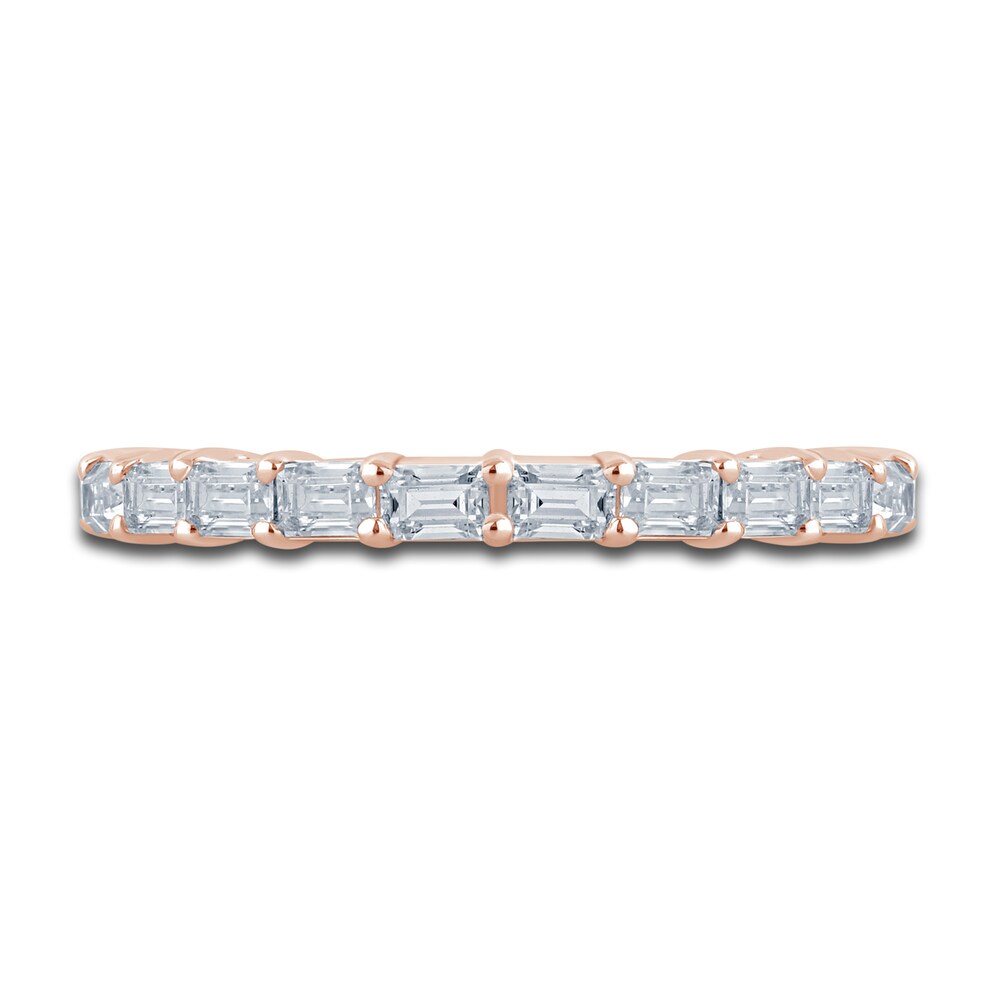 Pnina Tornai Diamond Eternity Band 2 ct tw Emerald 14K Rose Gold BbO9IYHx