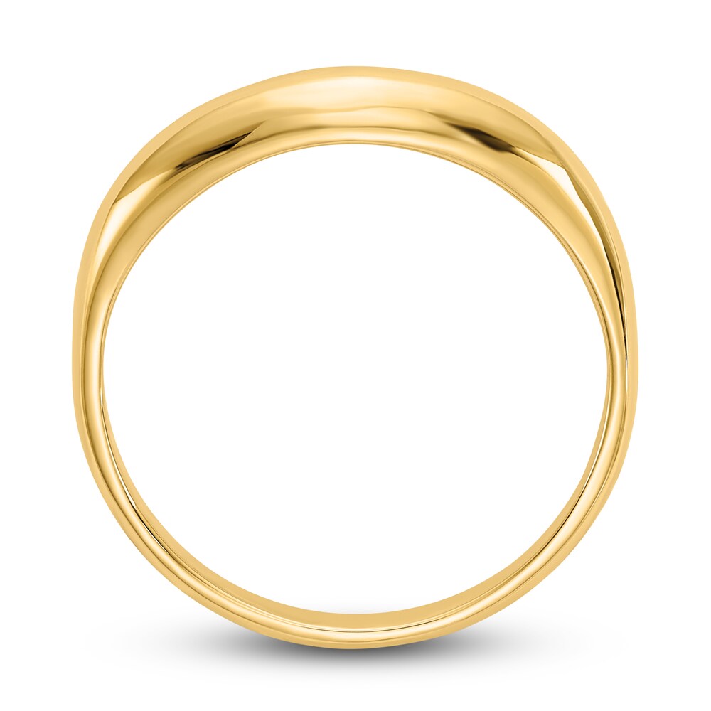 High-Polish Wave Stack Ring 14K Yellow Gold BiH1LZoE