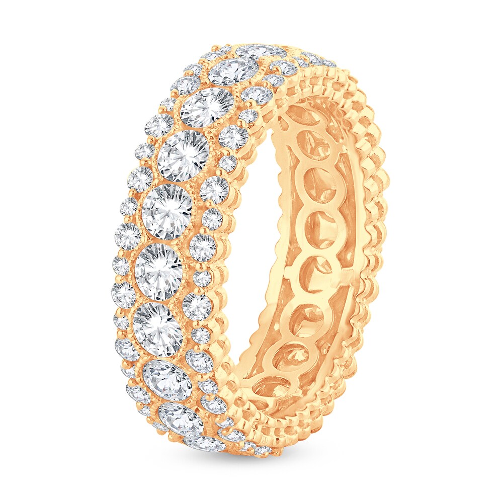 Diamond Eternity Band 3 ct tw Round 14K Yellow Gold BoXH3J4Q