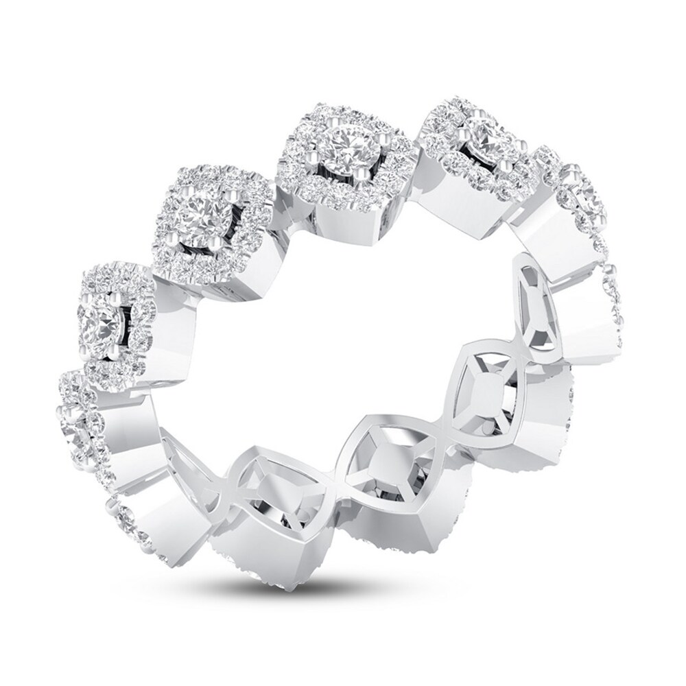 Diamond Eternity Band 1 ct tw Round 14K White Gold Bu1xbdHZ