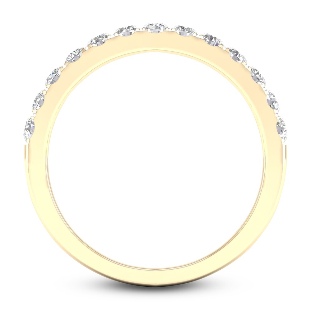 Diamond Wedding Band 1/2 ct tw Round 14K Yellow Gold ByVrTxqw