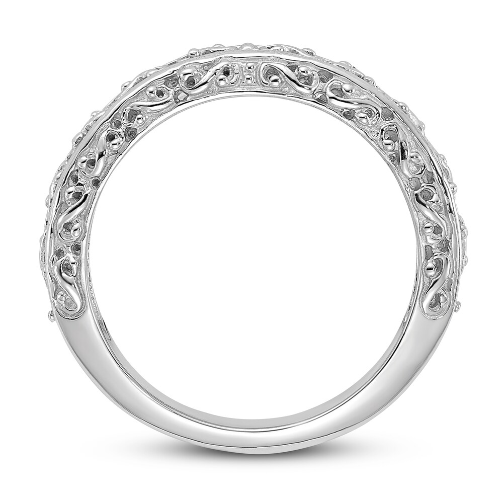 Filigree Design Anniversary Band 14K White Gold CDYChqpa