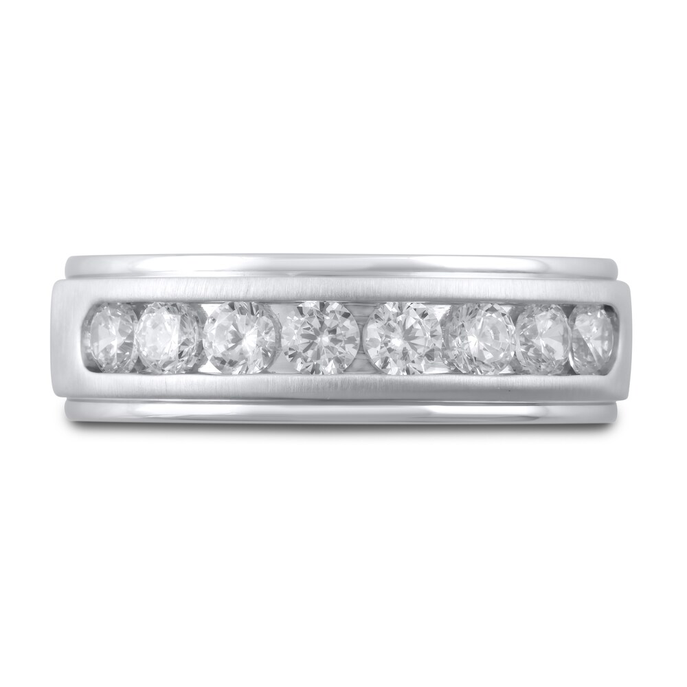 Lab-Created Diamond Ring 1 ct tw Round 10K White Gold CI32wK5d