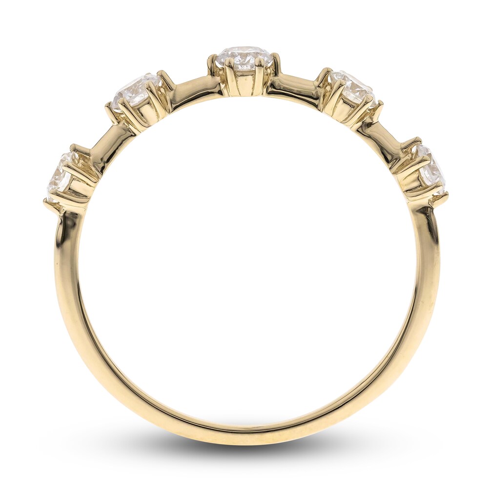 Diamond Ring 1/2 ct tw Round 14K Yellow Gold CLglSbVV