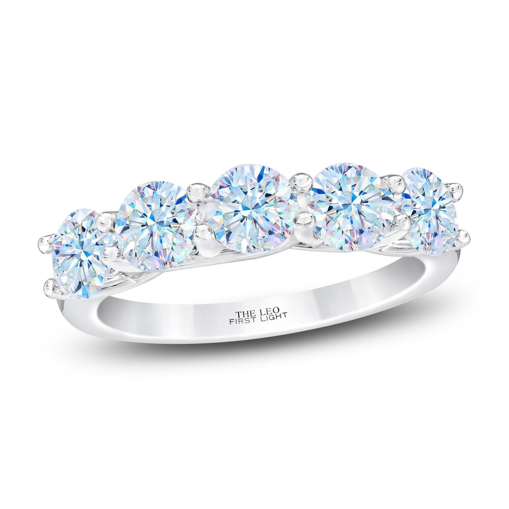 THE LEO First Light Diamond Anniversary Band 2 ct tw Round 14K White Gold CbCkNyHe [CbCkNyHe]