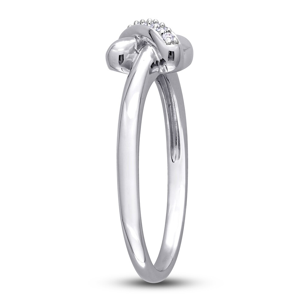 Y-Knot Ring Diamond Accents 14K White Gold CdzcWFIs