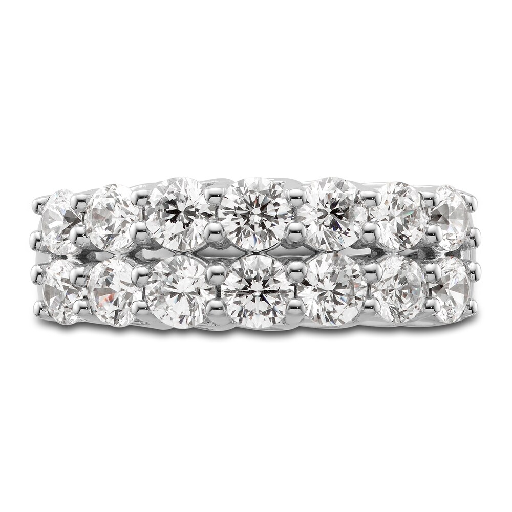 Hearts Desire Diamond Anniversary Band 2 ct tw Round 18K White Gold CetywgOJ