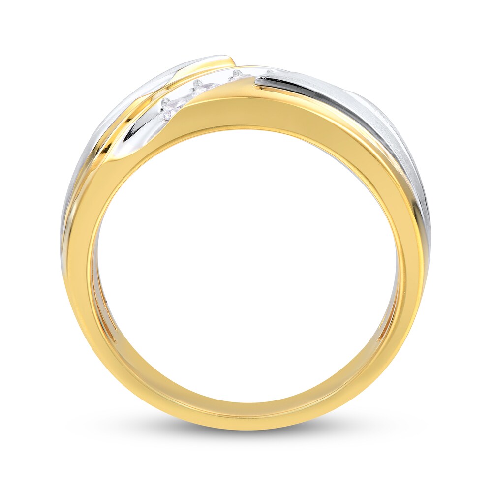 Diamond Ring 1/4 ct tw Round 10K Two-Tone Gold Cp6e35PI