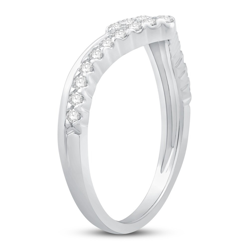 Diamond Contour Ring 1/3 ct tw Round 14K White Gold CpZioS9u