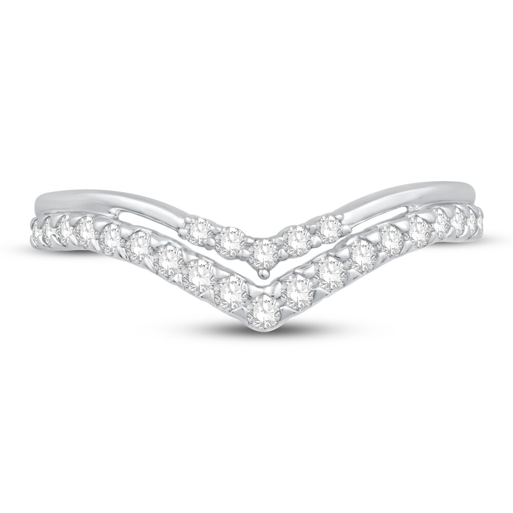 Diamond Contour Ring 1/3 ct tw Round 14K White Gold CpZioS9u