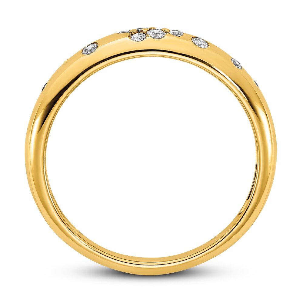 Diamond Sprinkle Ring 1/6 ct tw Round 14K Yellow Gold D7TtLyfL