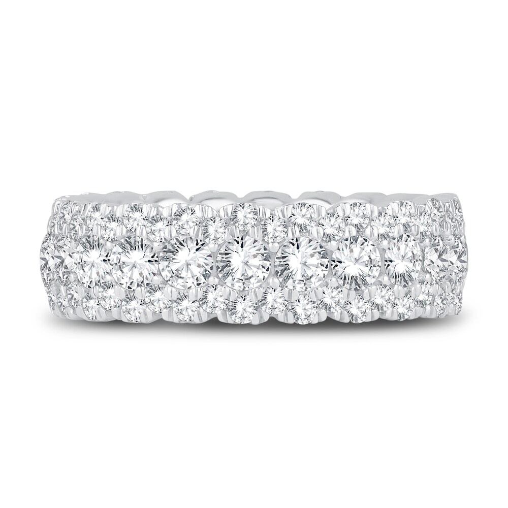 Diamond Eternity Band 3 ct tw Round 14K White Gold DNU4nUsZ