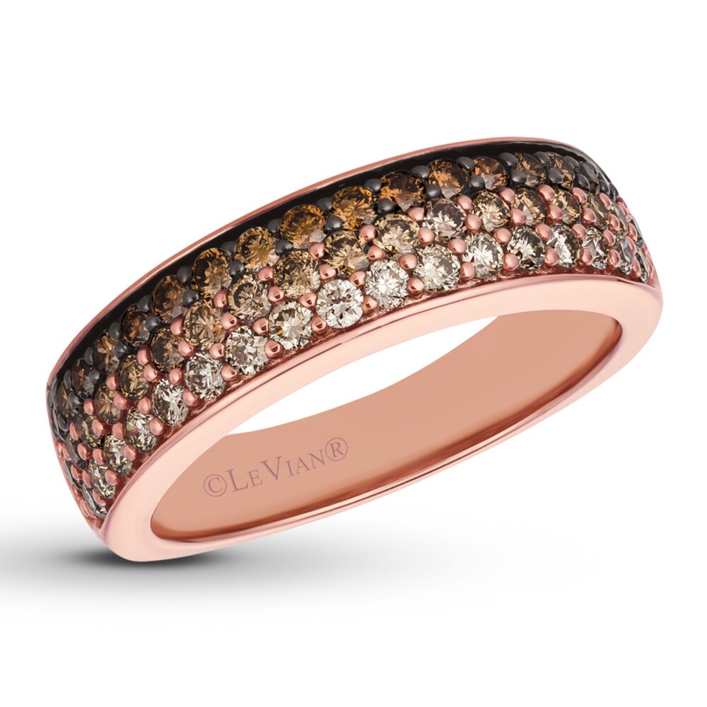 Le Vian Chocolate Ombre Ring 7/8 ct tw Diamonds 14K Strawberry Gold Dk2F5rPP