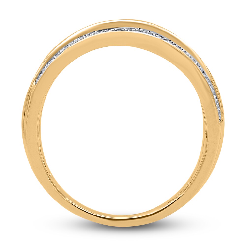 Diamond Anniversary Band 1 ct tw Round 14K Yellow Gold Dl9riuXl