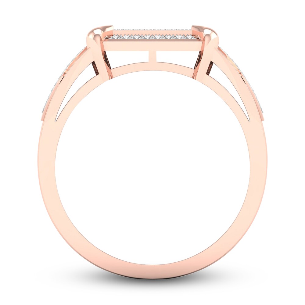 Men\'s Diamond Ring 1/4 ct tw Round 10K Rose Gold DmuI3dM3