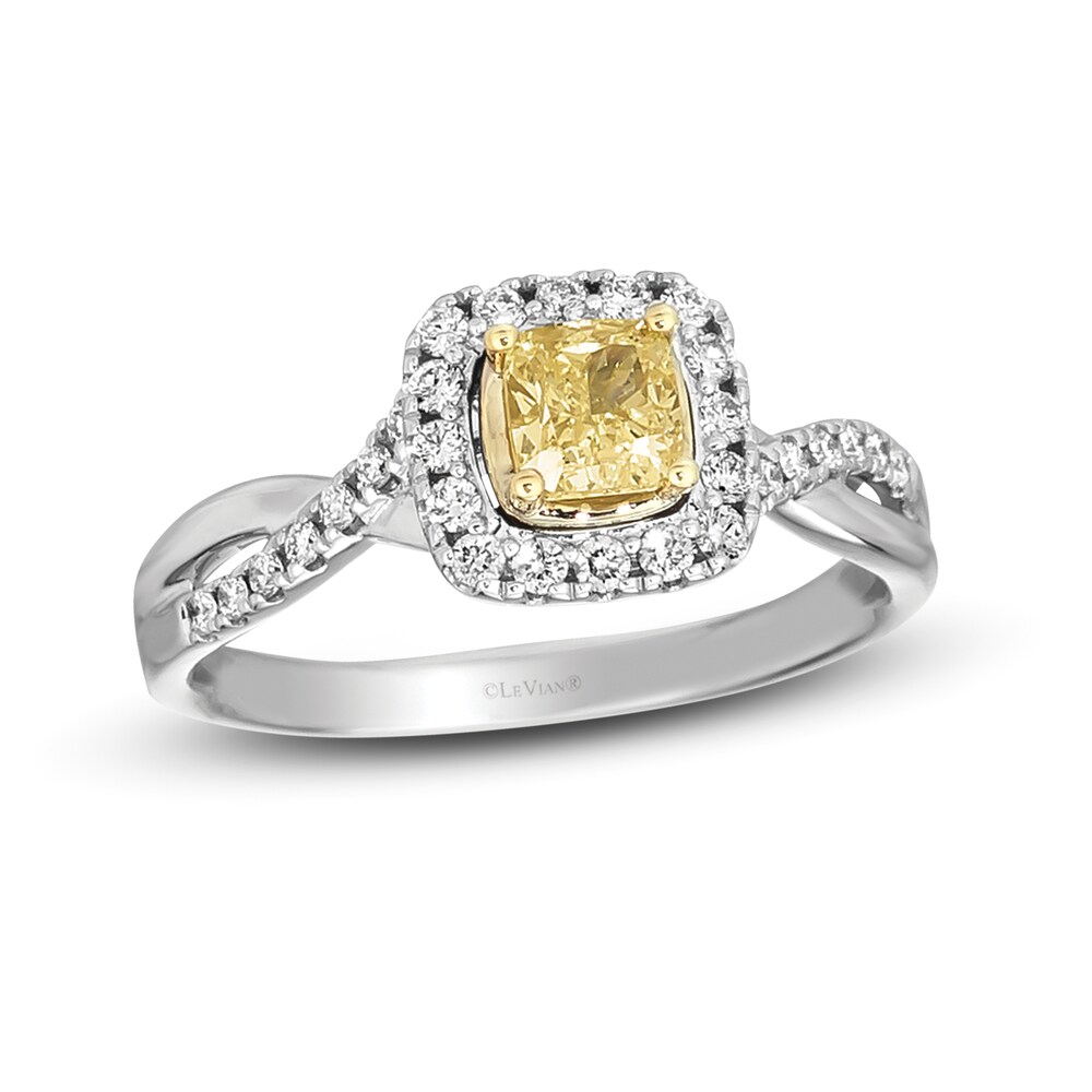 Le Vian Sunny Yellow Diamond Ring 3/4 ct tw 14K Two-Tone Gold E93U2KcY