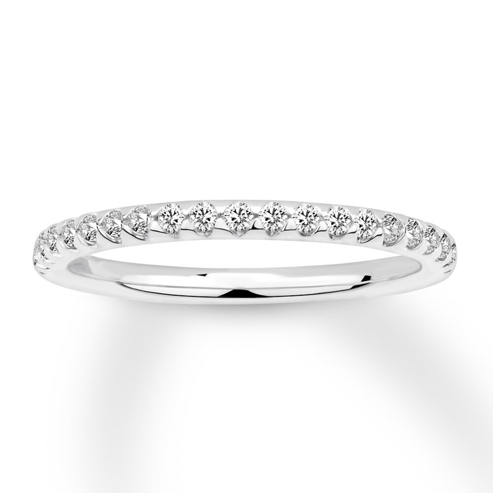 Diamond Anniversary Ring 1/4 carat tw Round 14K White Gold EZwbIMEJ