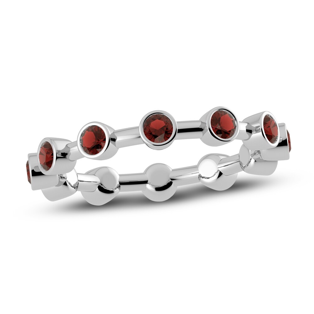 Juliette Maison Natural Garnet Ring 10K White Gold F3aOvFRf [F3aOvFRf]