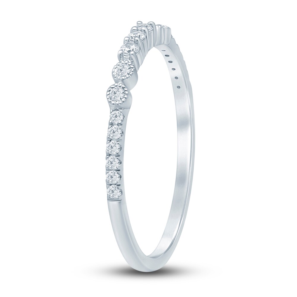 Diamond Stackable Ring 1/6 ct tw Round 14K White Gold FBaxfW2c