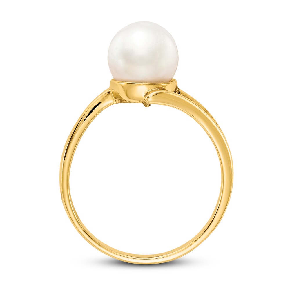 Cultured Freshwater Pearl Ring 14K Yellow Gold Fhj9Z1Tg