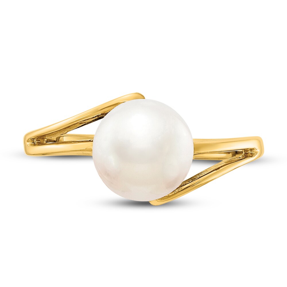 Cultured Freshwater Pearl Ring 14K Yellow Gold Fhj9Z1Tg