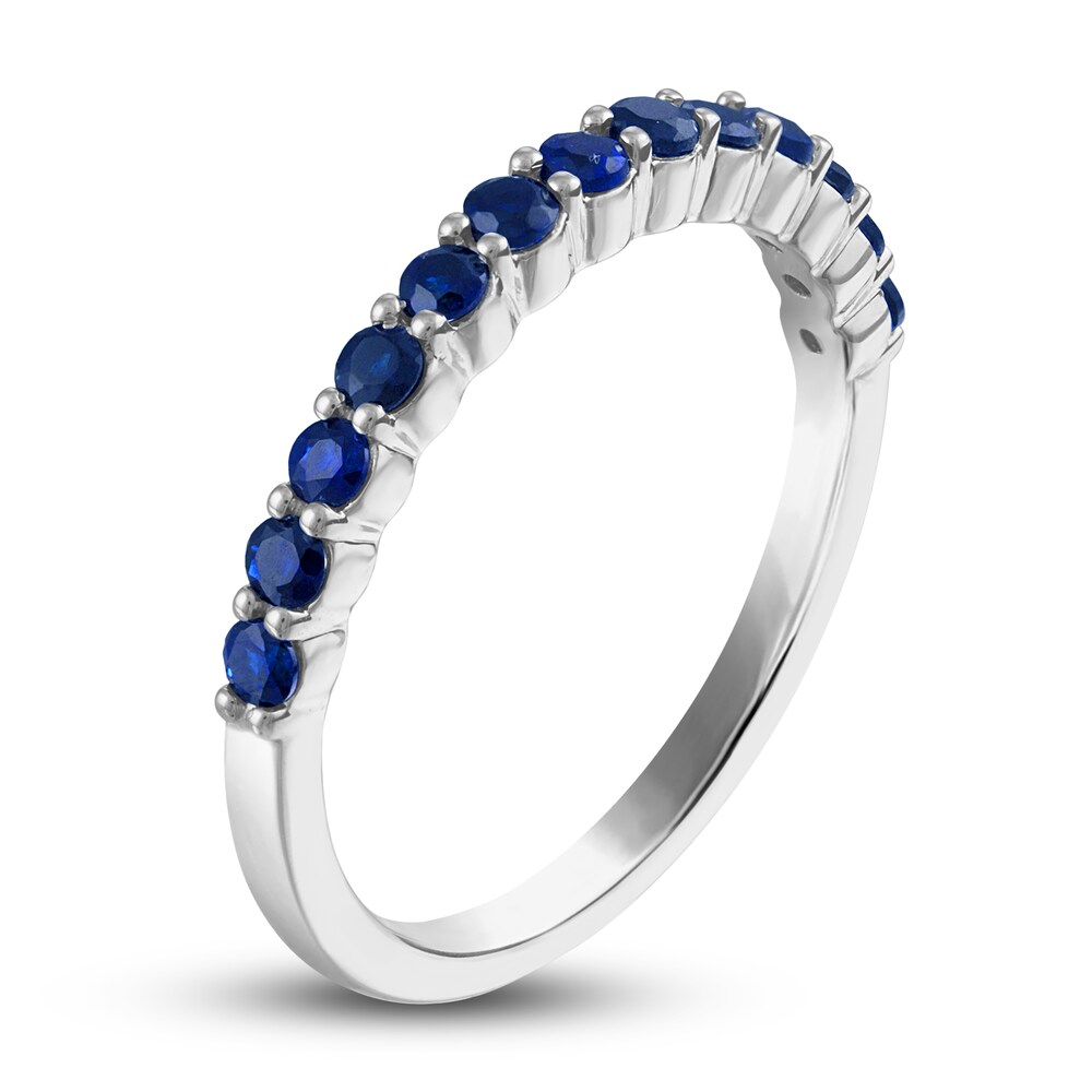 Vera Wang WISH Natural Blue Sapphire Band 10K White Gold Fk4QgtZl