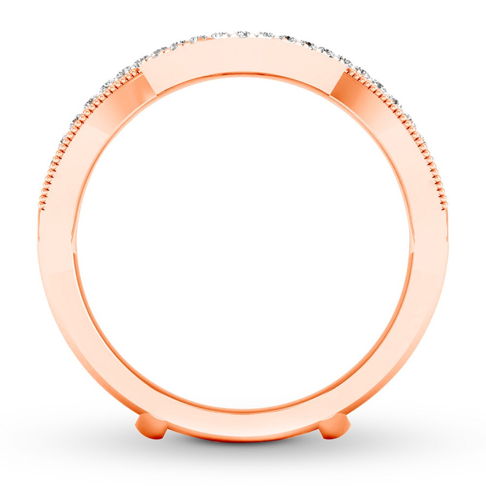 Diamond Enhancer Ring 1/4 ct tw Round-cut 14K Rose Gold Fn78fsIS