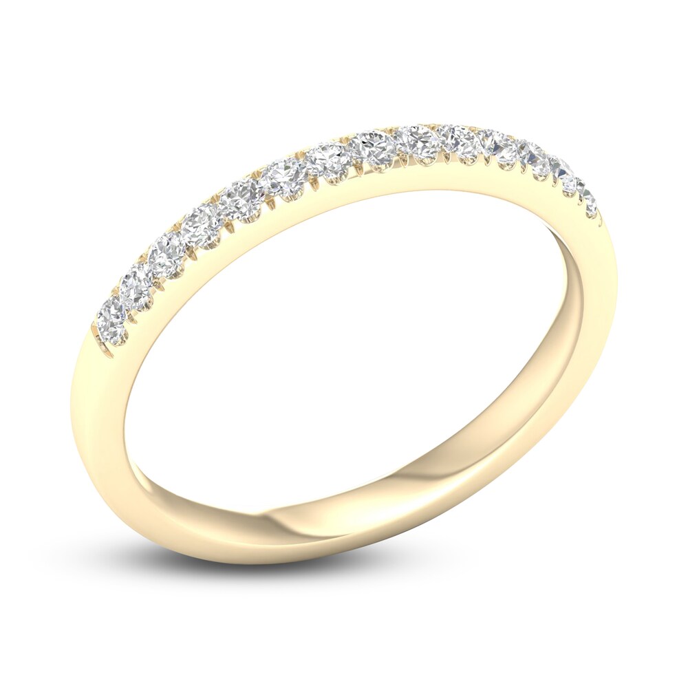 Diamond Wedding Band 1/4 ct tw Round 14K Yellow Gold GBFmMtj5