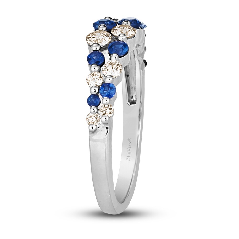 Le Vian Natural Blue Sapphire Ring 1/2 ct tw Diamonds 14K Vanilla Gold GQOEkrlE