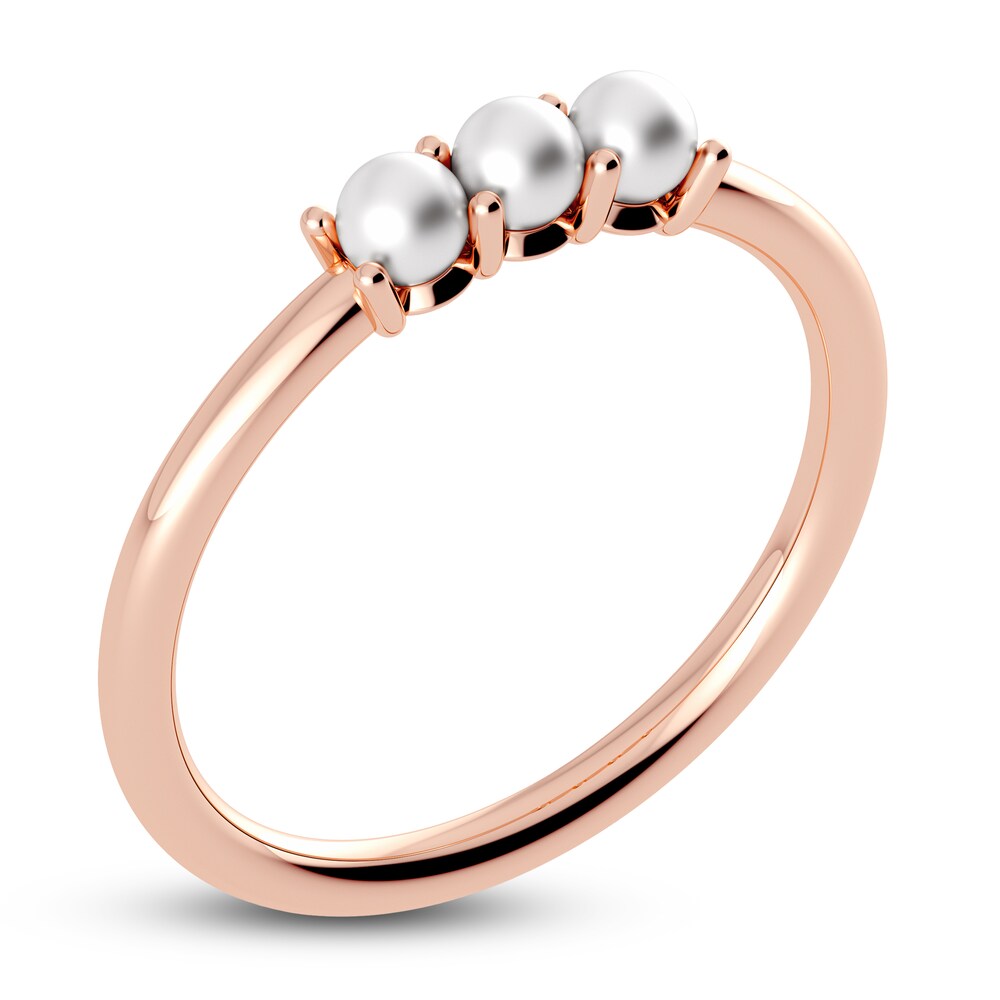 Juliette Maison Cultured Freshwater Pearl Trio Ring 10K Rose Gold GiUHW0Wq