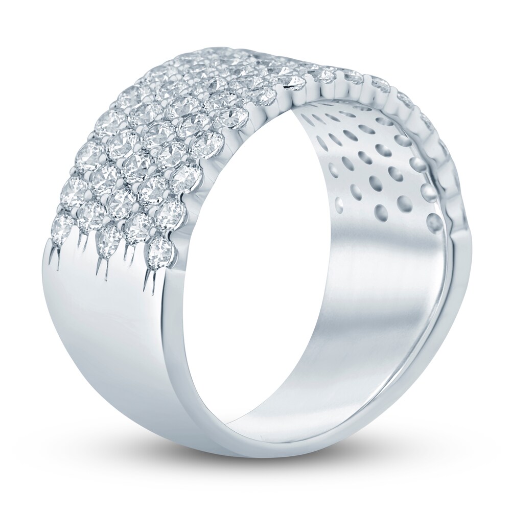 Lab-Created Diamond Anniversary Band 2 ct tw Round 14K White Gold Gk9cCYjx