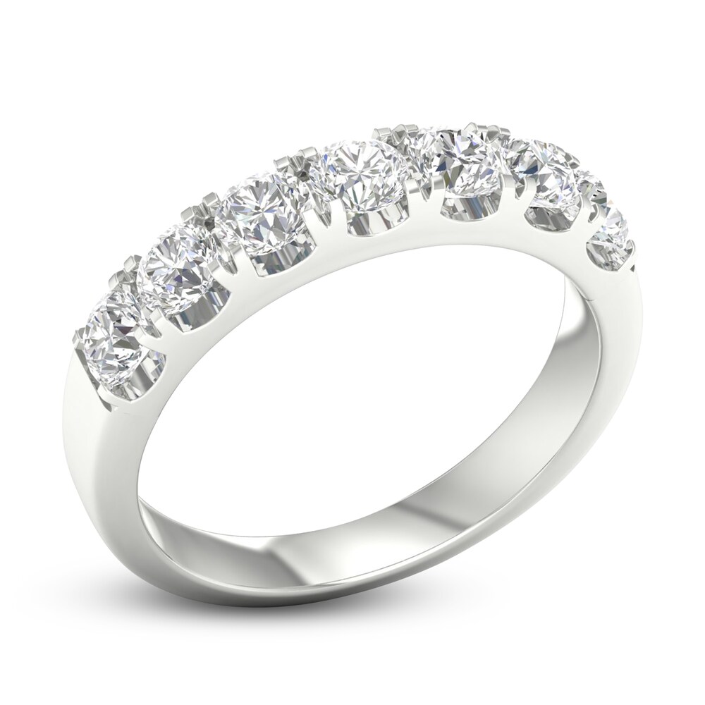 Diamond Anniversary Band 1 ct tw Round Platinum H7WiKEAv