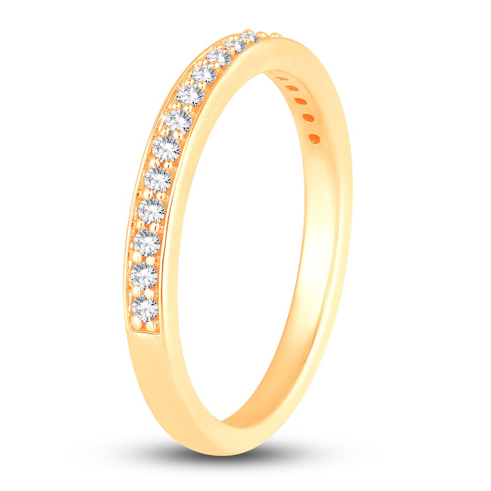 Diamond Wedding Band 1/5 ct tw Round 14K Yellow Gold HF5yDMu4