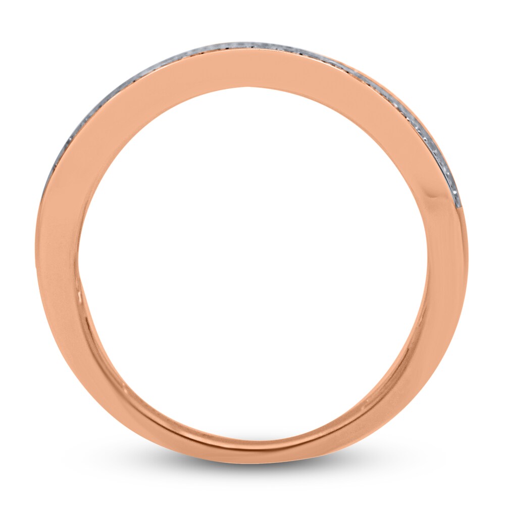 Diamond 5-Row Anniversary Band 1 ct tw Round 14K Rose Gold HdZKPvQE